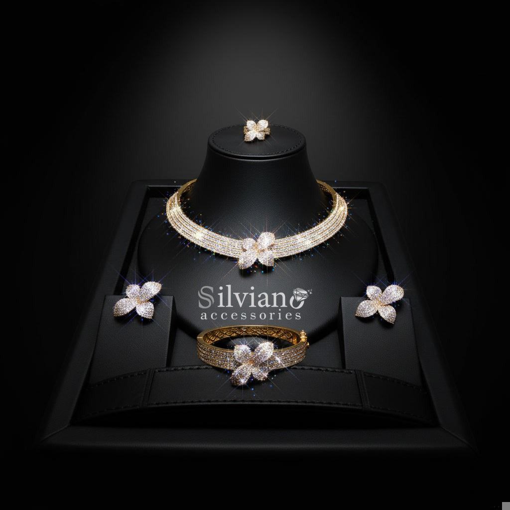 طقم "زهرة سلفيانو " - سحر الأنوثة المتكاملة