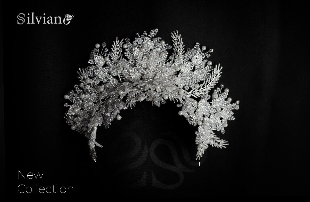 تاج الاغصان المتلألئه او تاج (لألئ) أو إكليل سلفيانو الثلجي  - فخامة متلألئة ليومك الخالد 