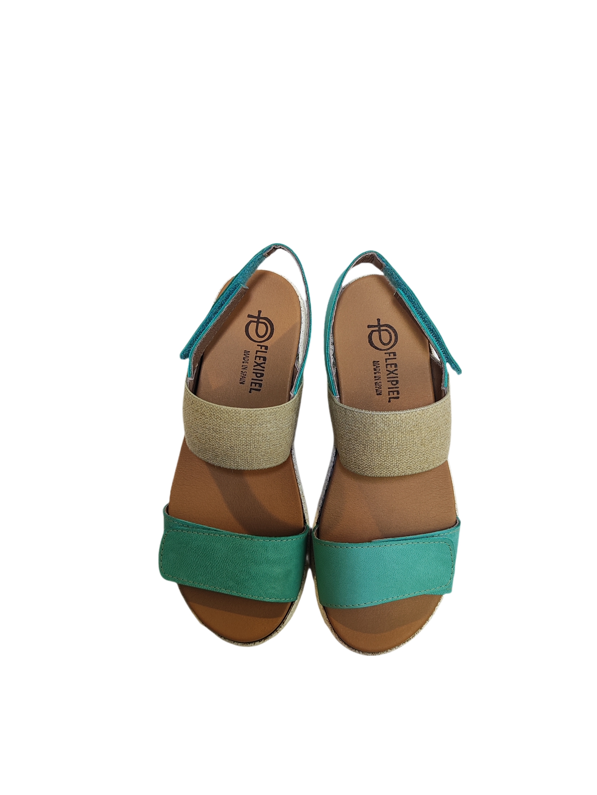 Sandalia de plataforma con elástico