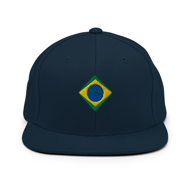 Brazil Flag Snapback Hat