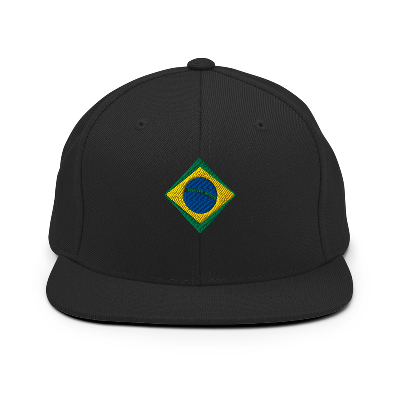Brazil Flag Snapback Hat