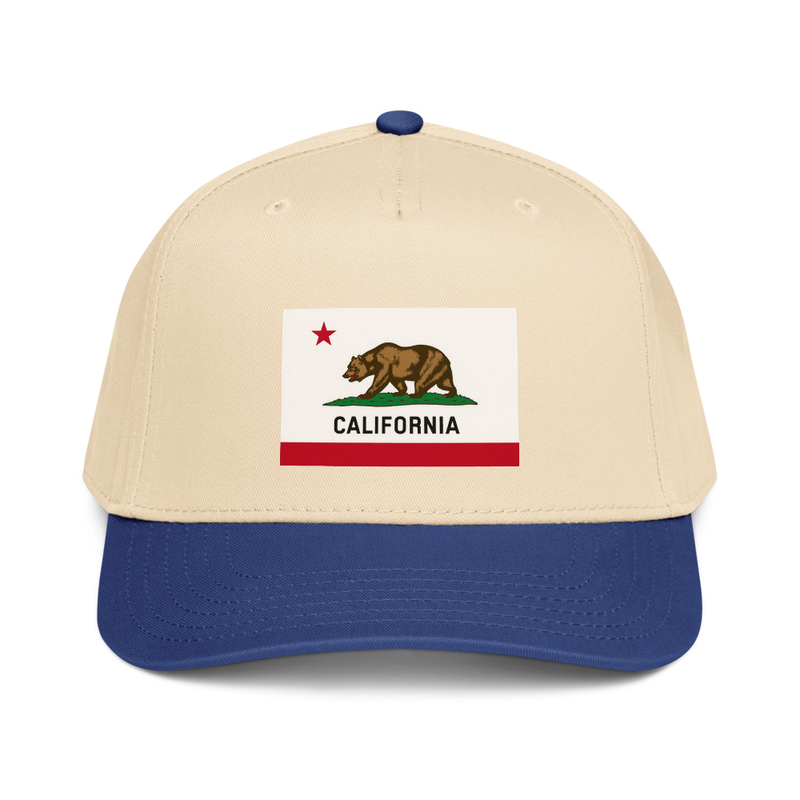 California Flag 5 panel cap