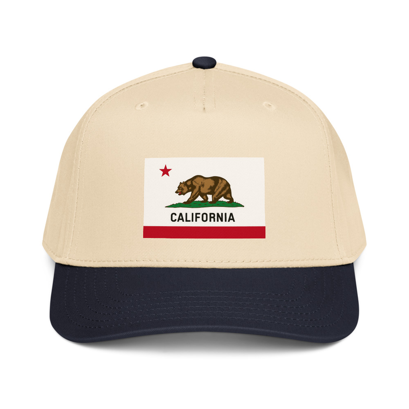 California Flag 5 panel cap