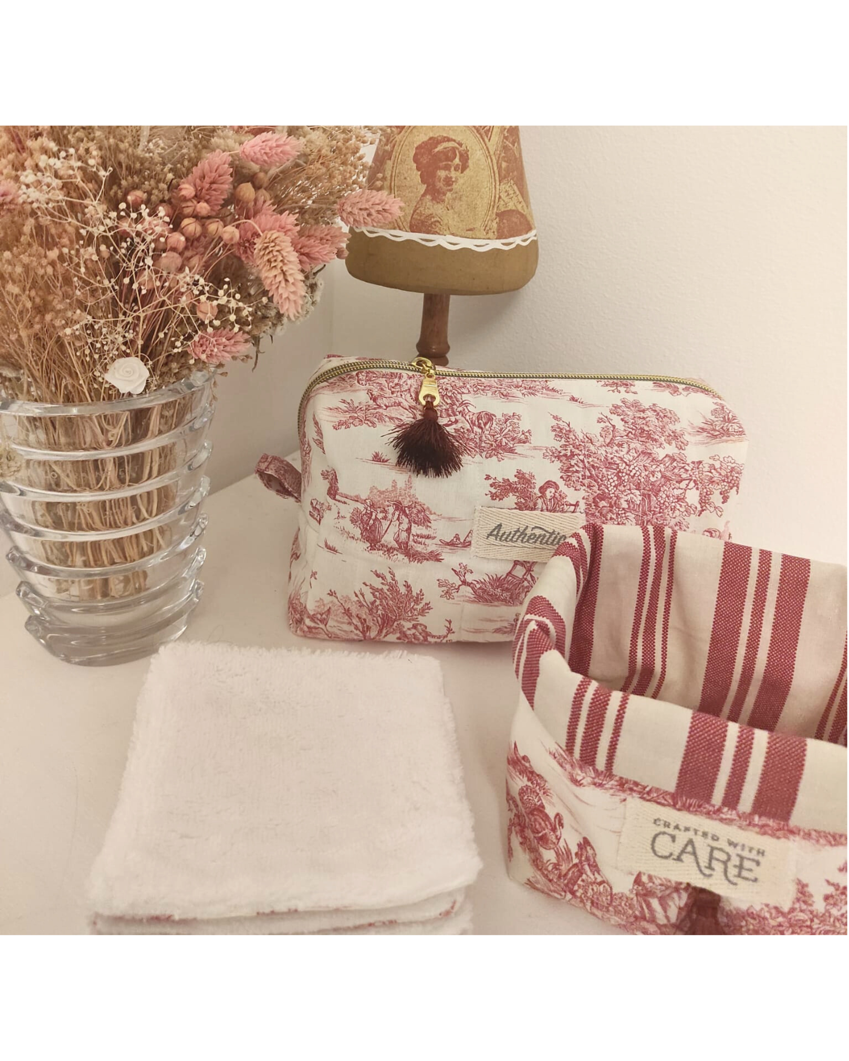 Kit de voyage rose