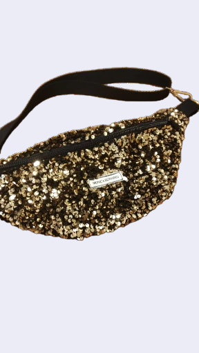 Banane à paillettes dorées