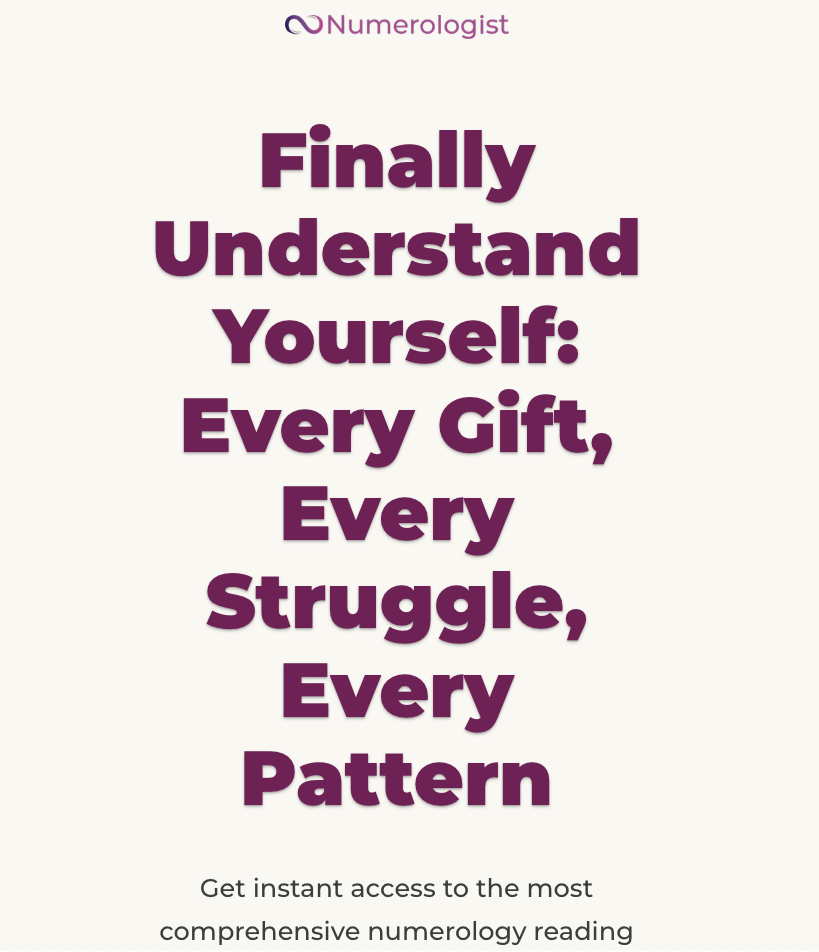 Personal Numerology Reading