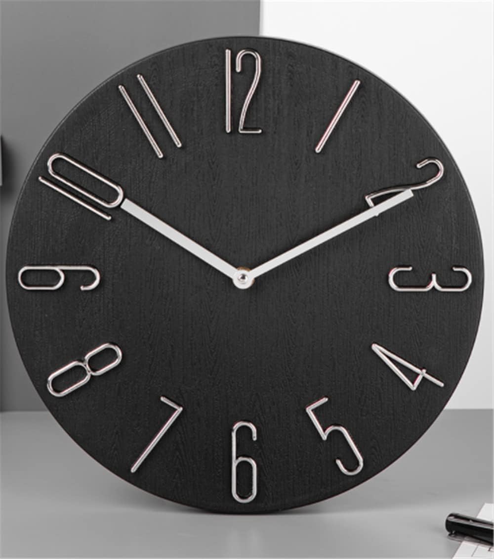 Modern Black Wall Clock
