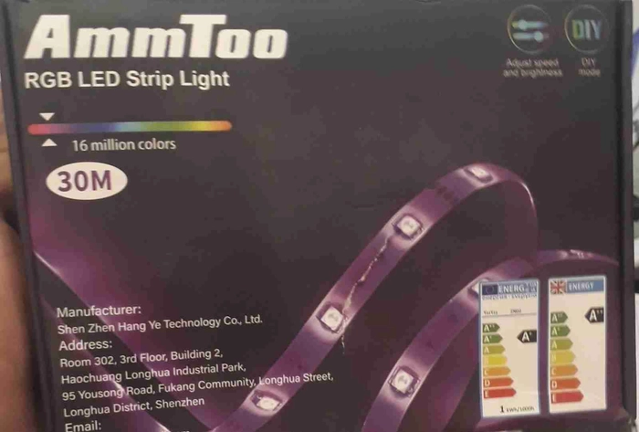 AmmToo RGB LED Strip Light 30M