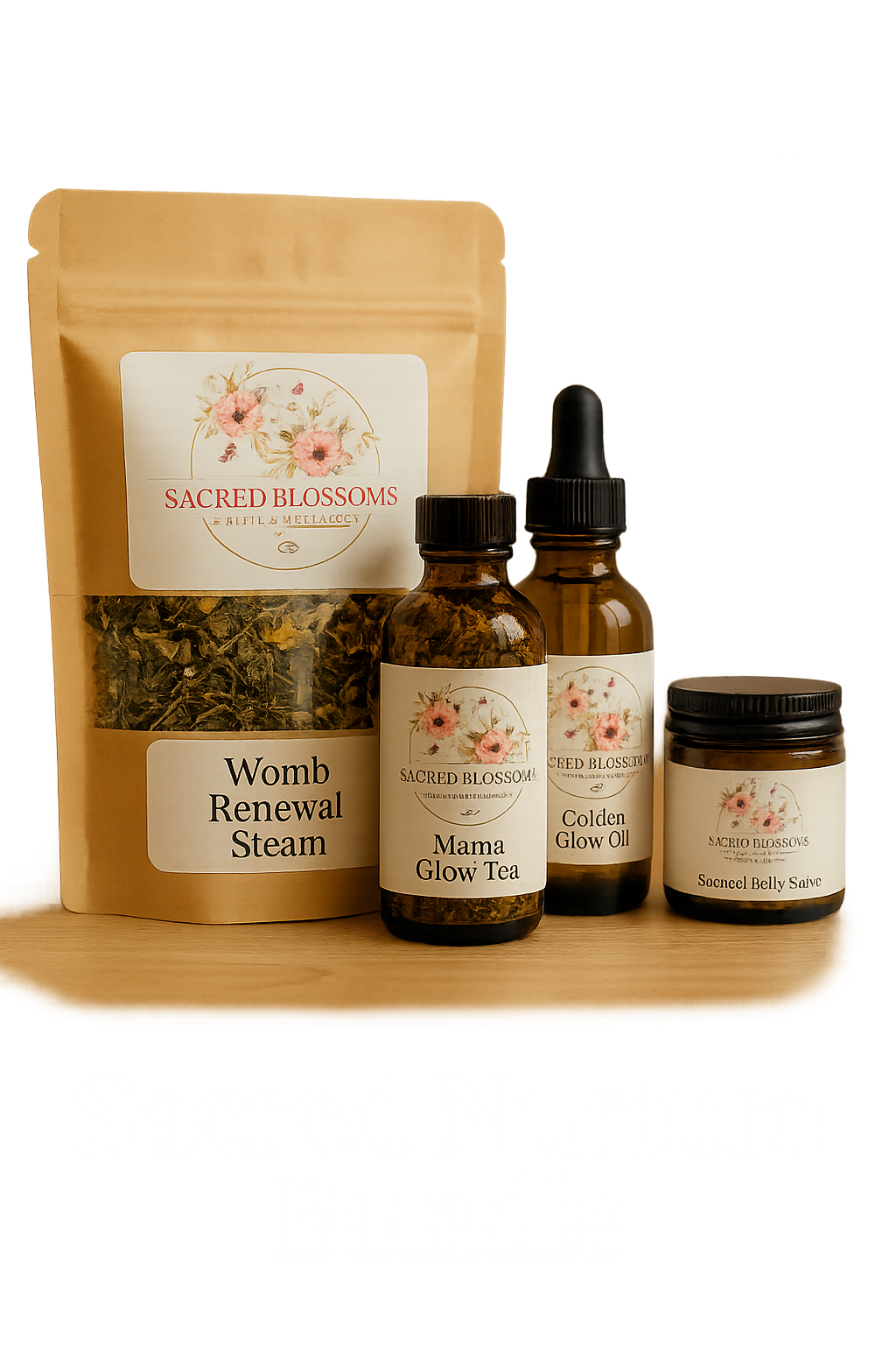 Sacred Postpartum Bundle • Healing Sitz Bath • Belly Salve • Postpartum Tea • Vaginal Steam • Fourth Trimester Care