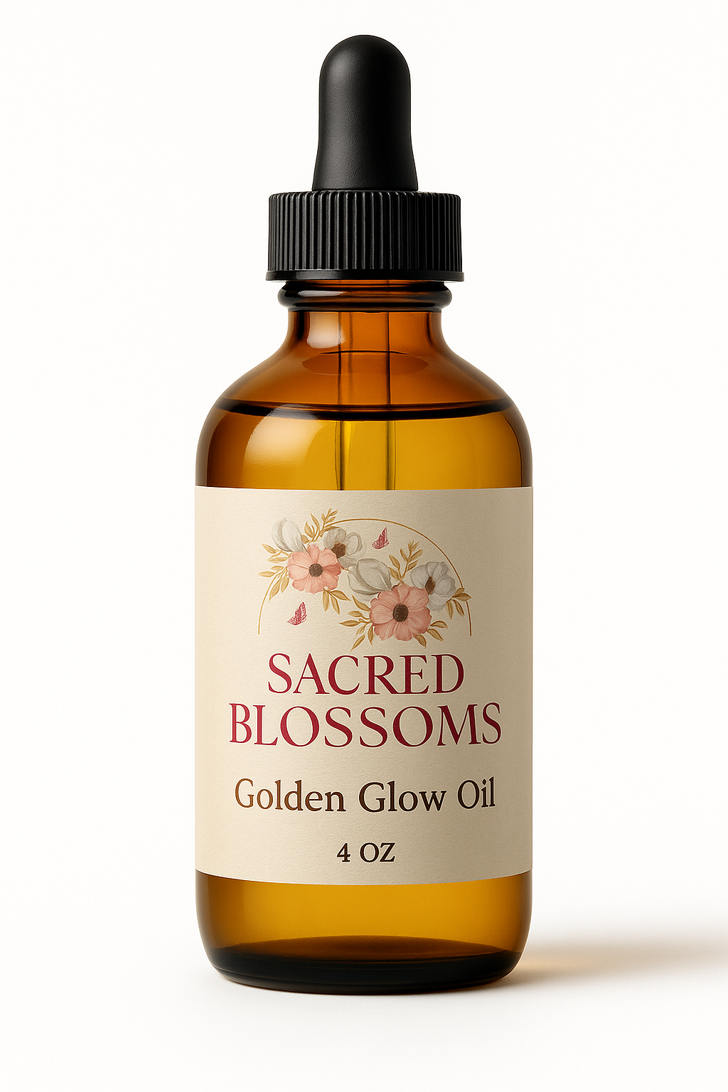 Golden Glow Oil • Pregnancy Belly Oil • Stretch Mark Oil • Postpartum Skin Nourishment