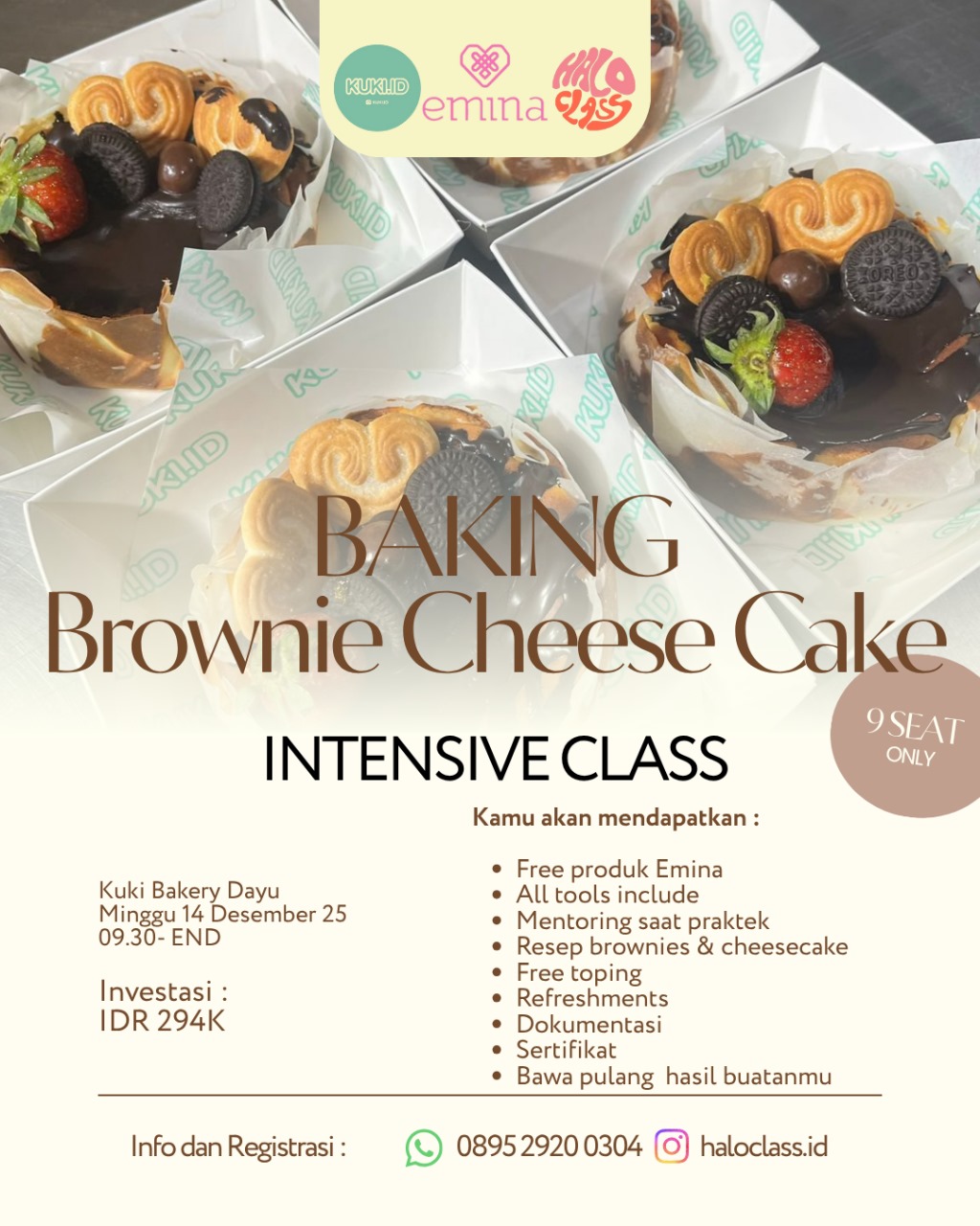 Baking Class - Brownie Cheese Cake