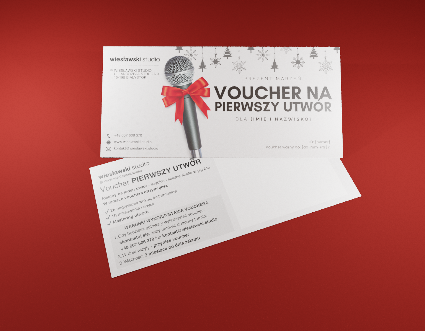 Voucher na nagranie utworu