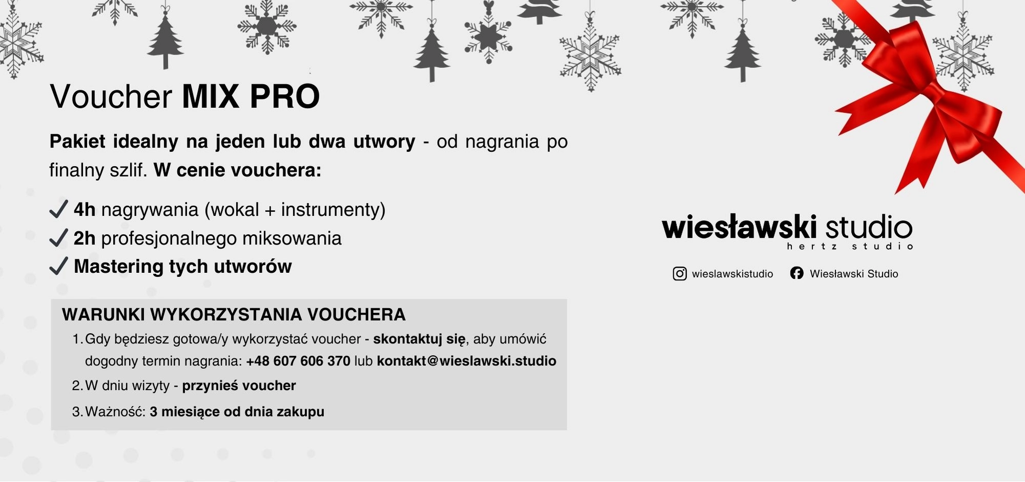 Voucher "mix PRO" w HERTZ STUDIO - Wiesławski Studio