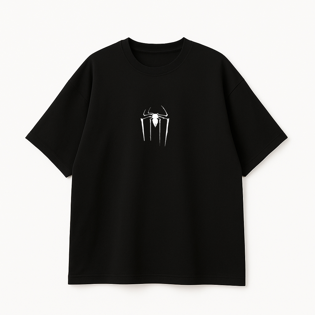 Black Spider Oversized Tee