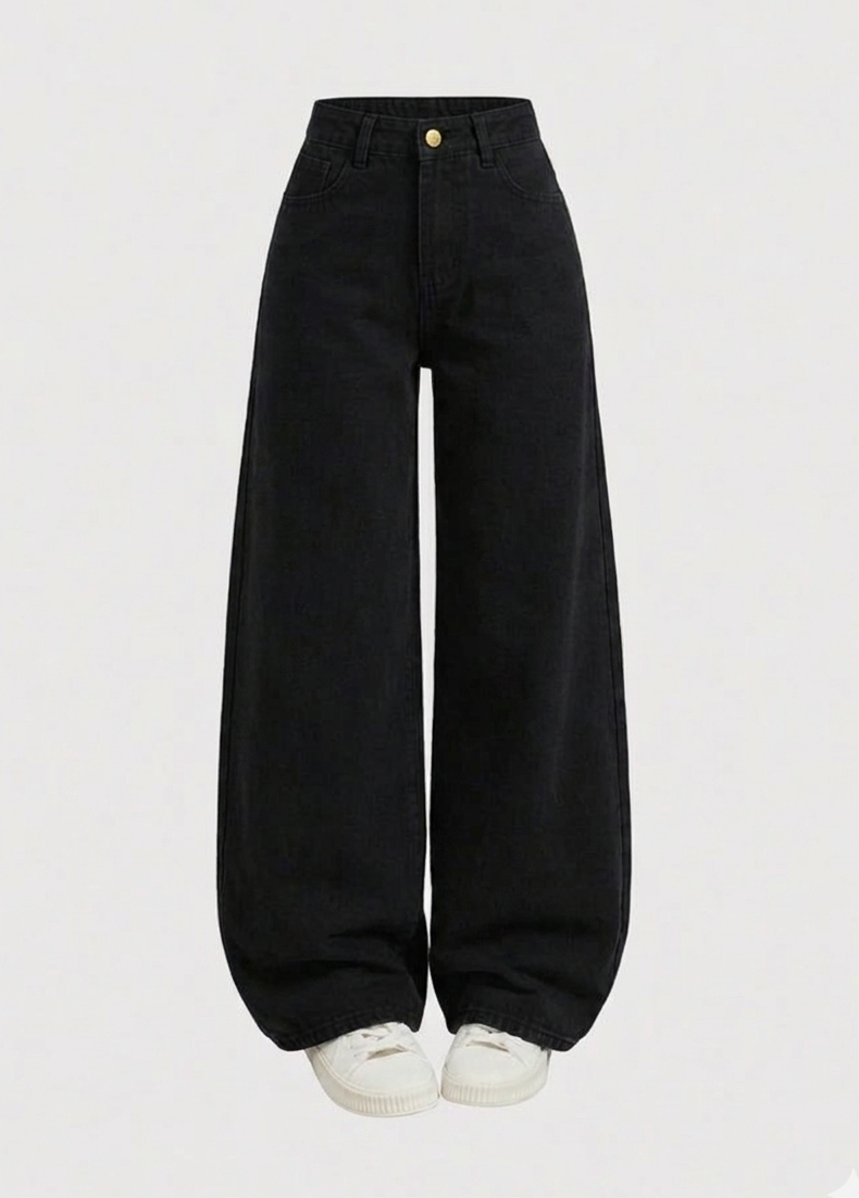 Classic Black Oversized Jeans
