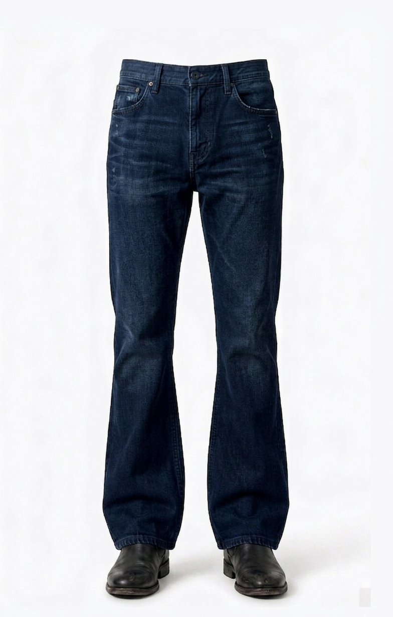 Dark Blue Bootcut Jeans
