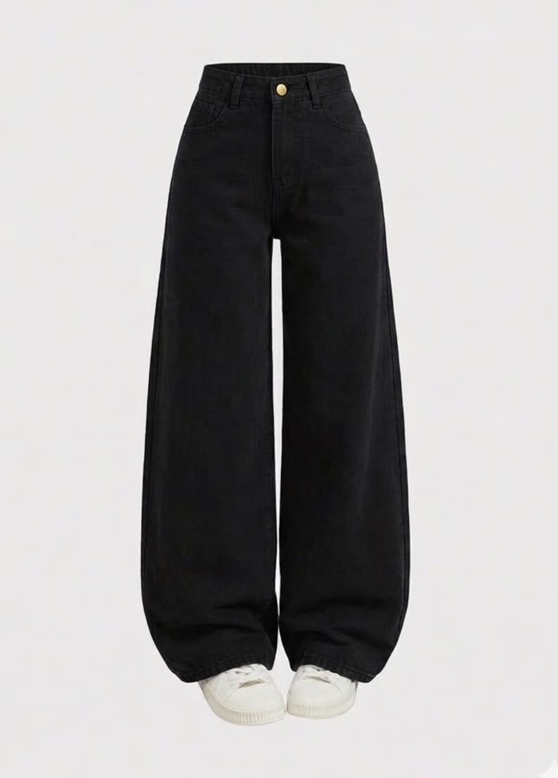 Spider Web Inspired Oversized Jeans