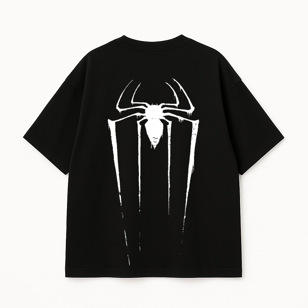 Black Spider Oversized Tee