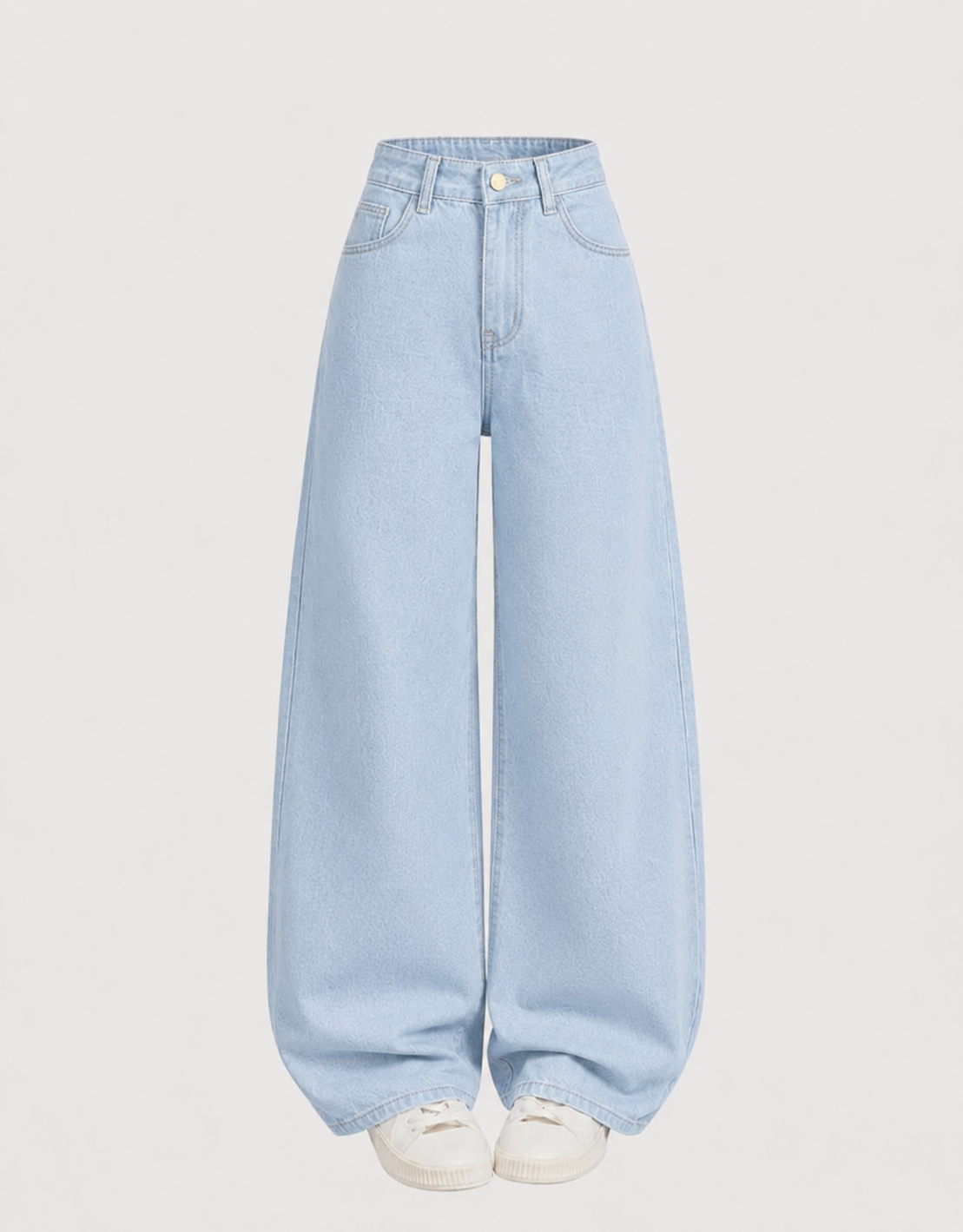  Arctic Shadow Ice Blue Oversized Jeans