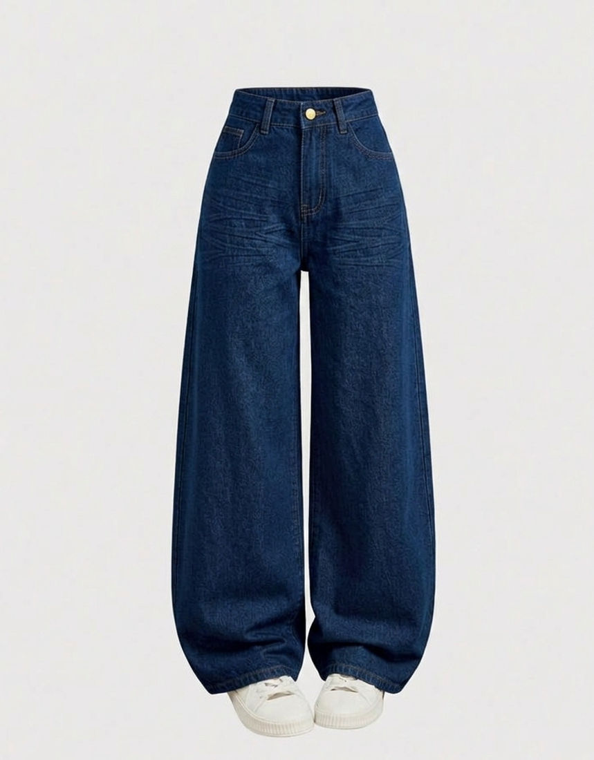 Premium Dark Blue Oversized Jeans