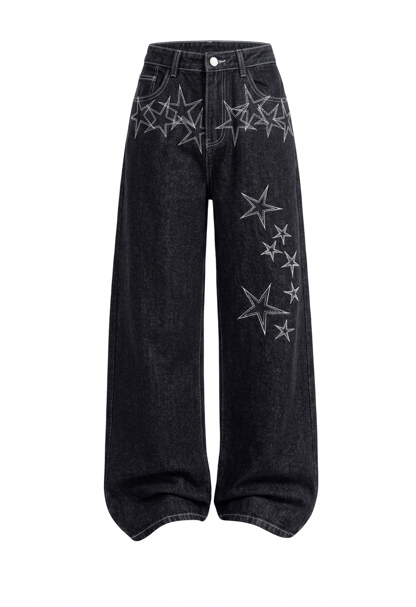 Starlit Drift Oversized Jeans