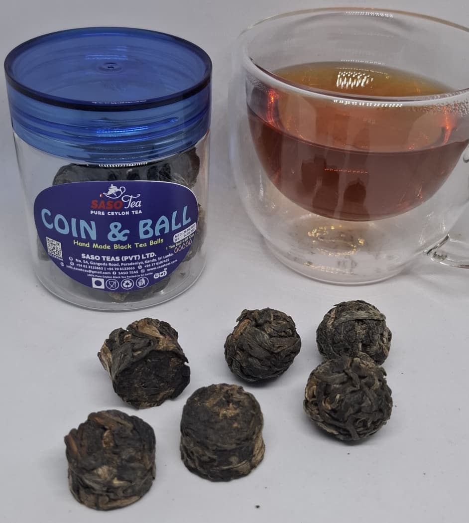 Coin & Ball Hand Made Black Tea Balls - Artisanal Tea