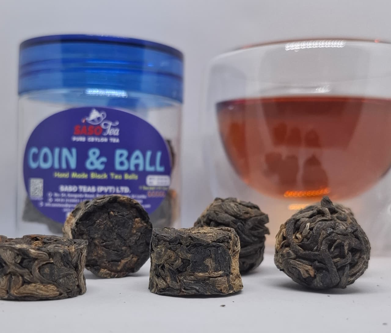Coin & Ball Hand Made Black Tea Balls - Artisanal Tea