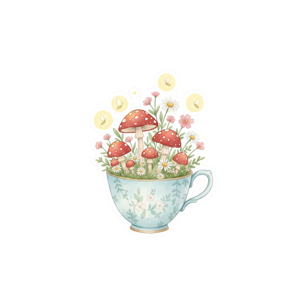 Cottagecore Forest Animals with Mushrooms and Nature Vibes