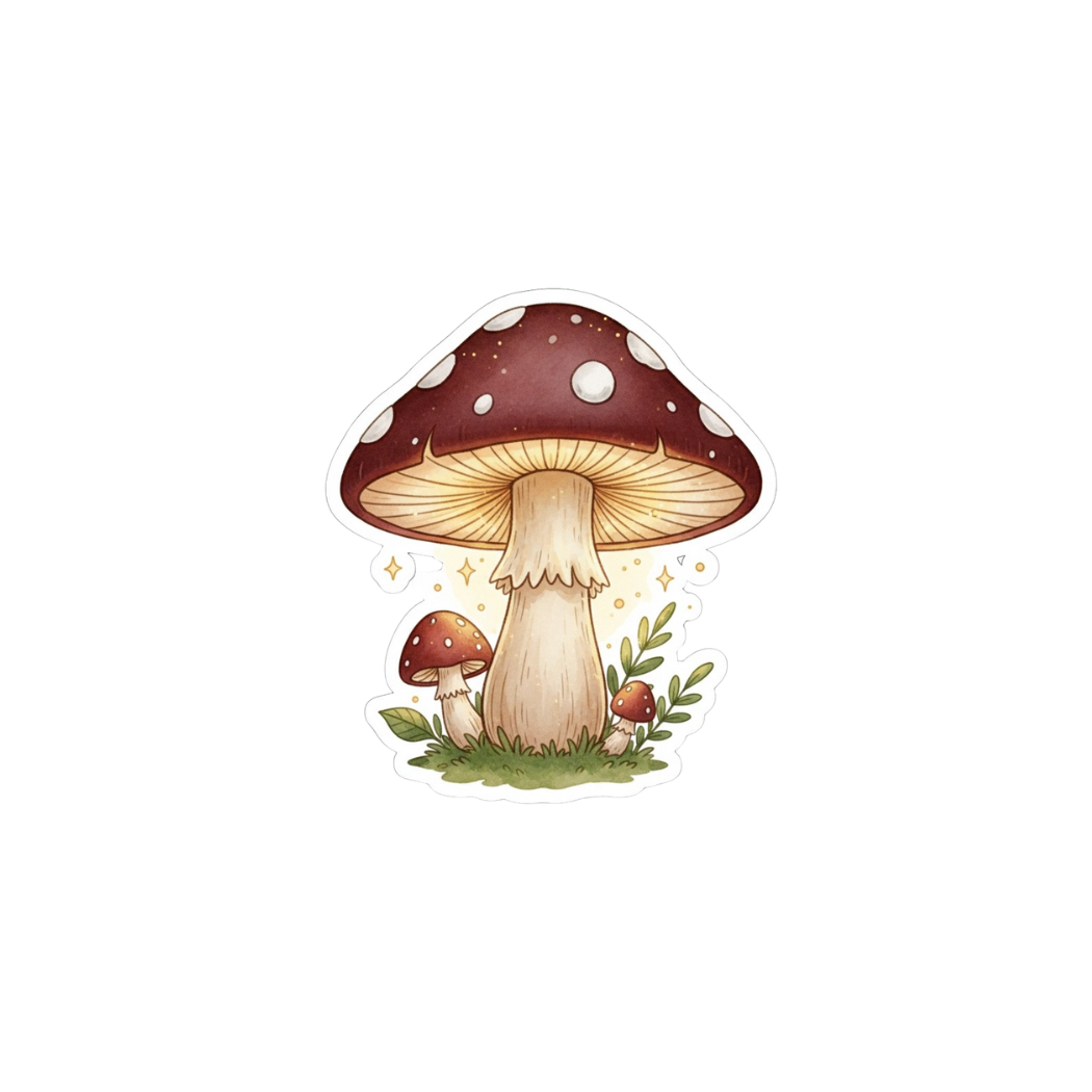 Cottagecore Forest Animals with Mushrooms and Nature Vibes