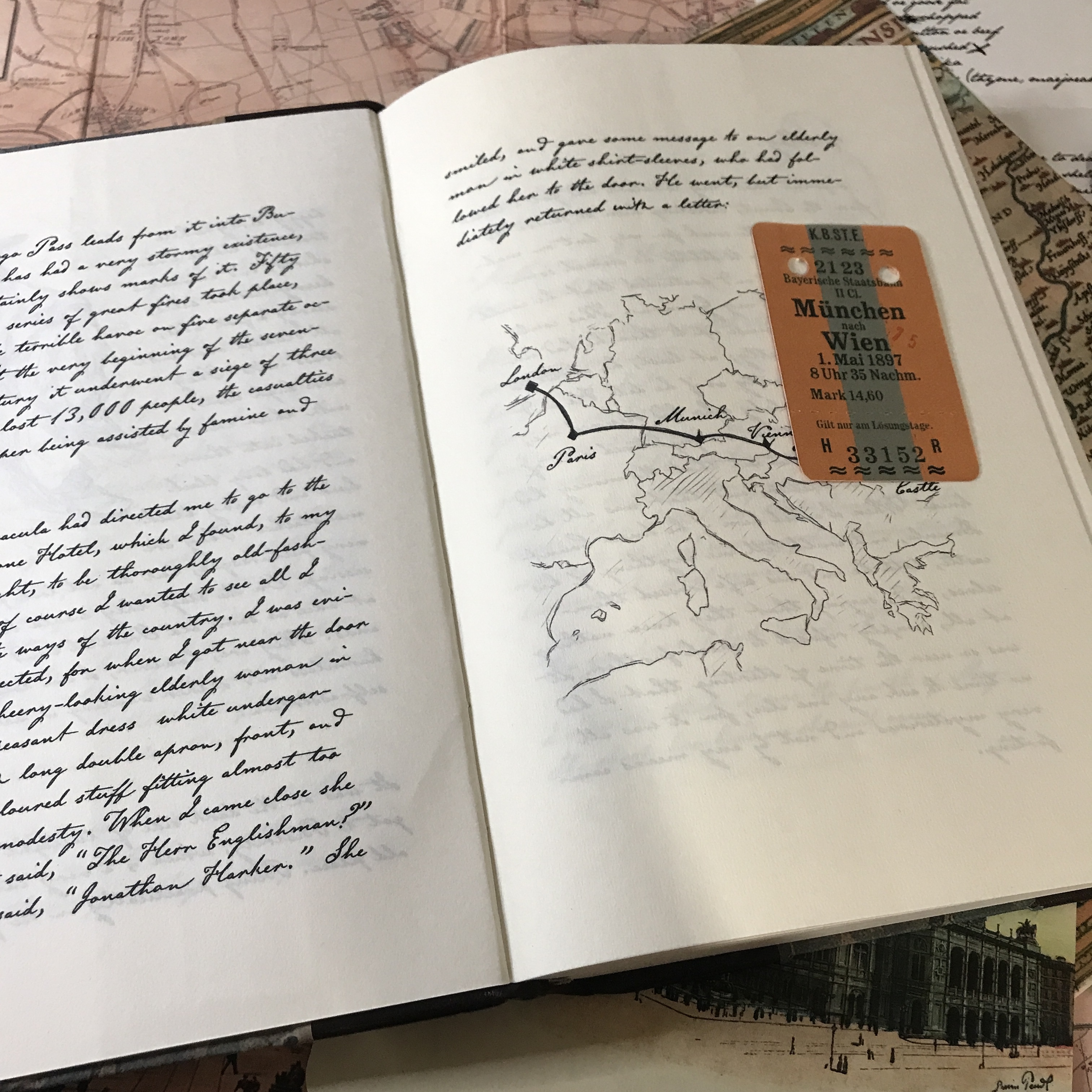 Jonathan Harker’s Diary – Handmade - Leather 