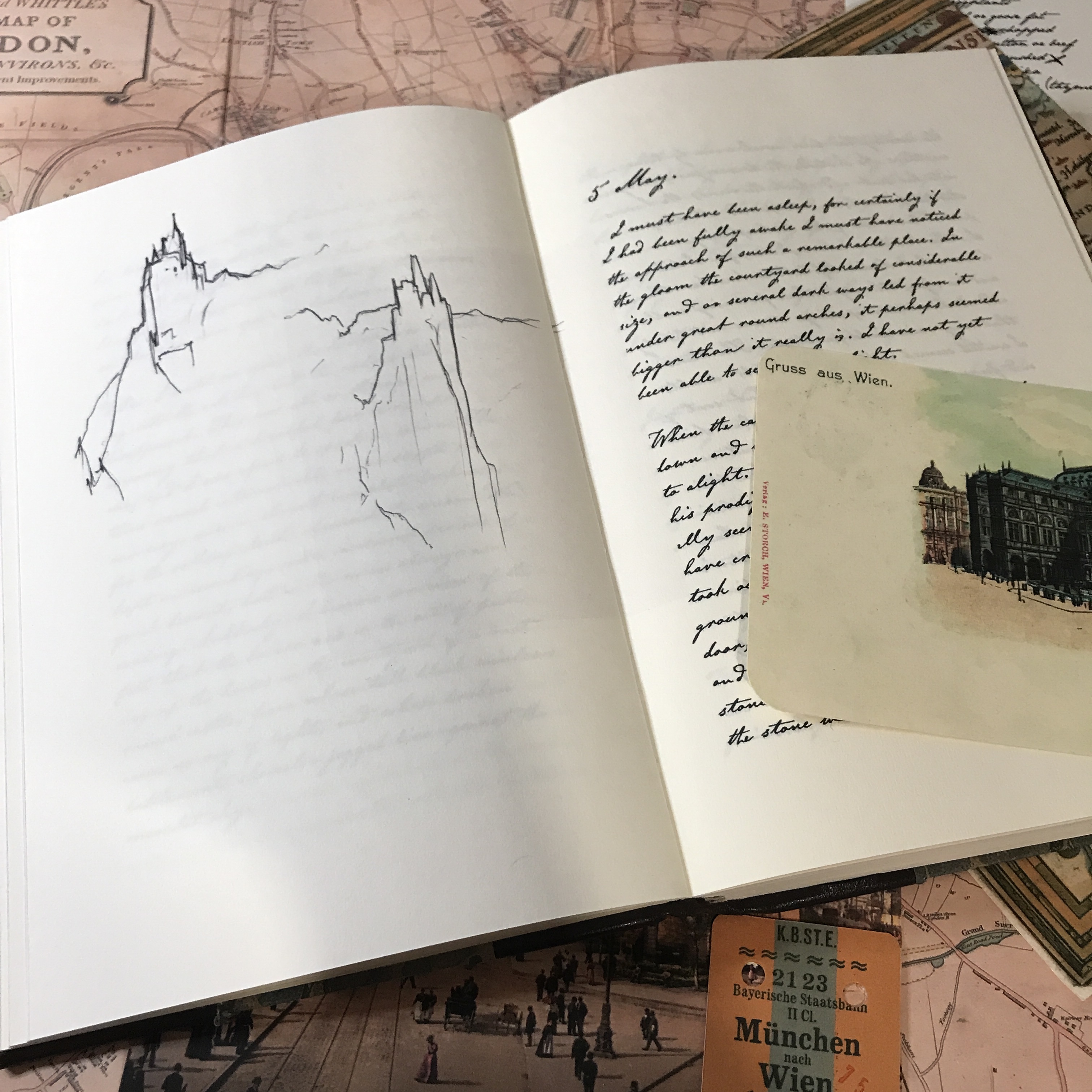 Jonathan Harker’s Diary – Handmade - Leather 