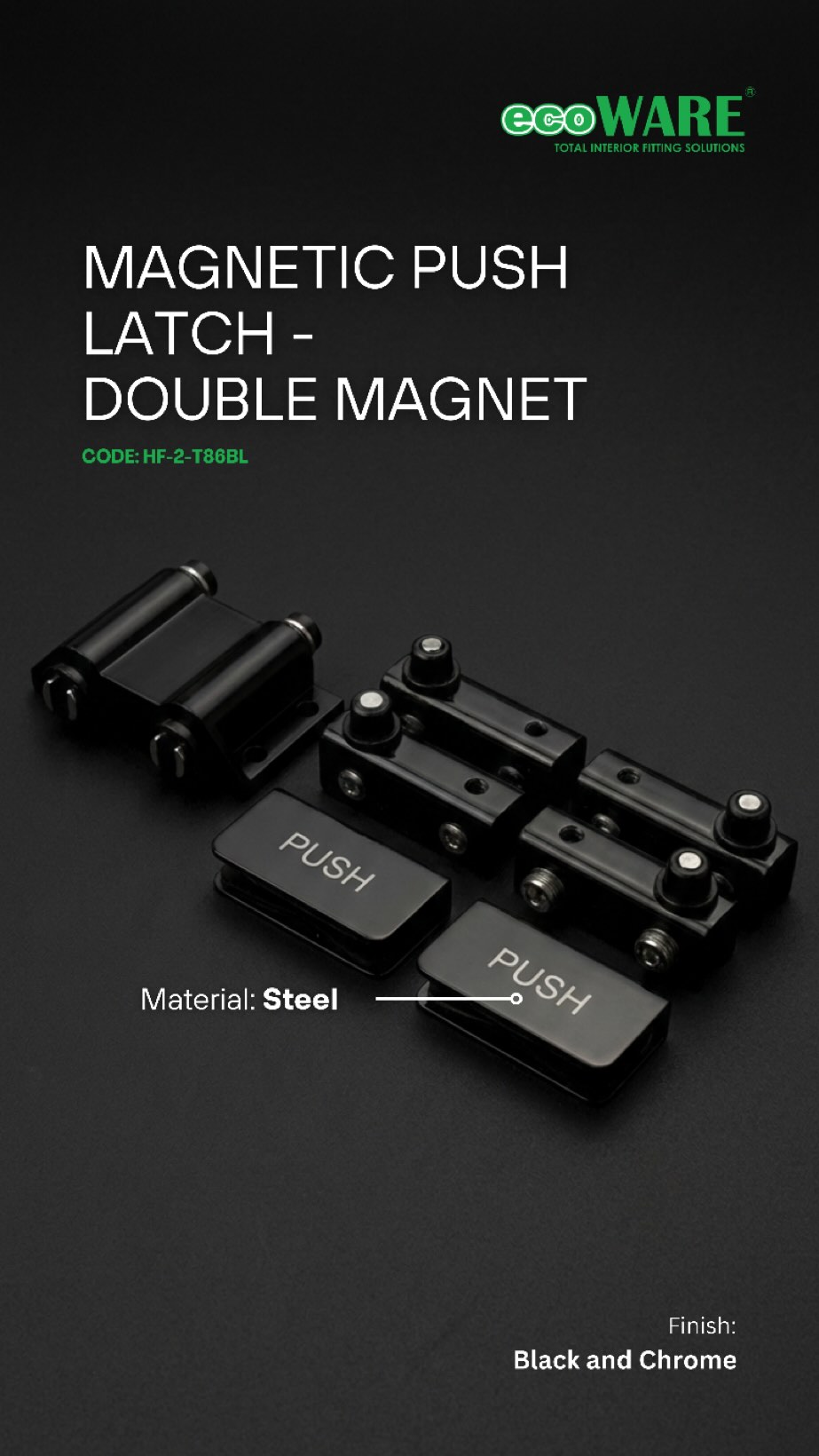 ECOWARE  - HIFI HINGE / ENGSEL LEMARI PINTU KACA