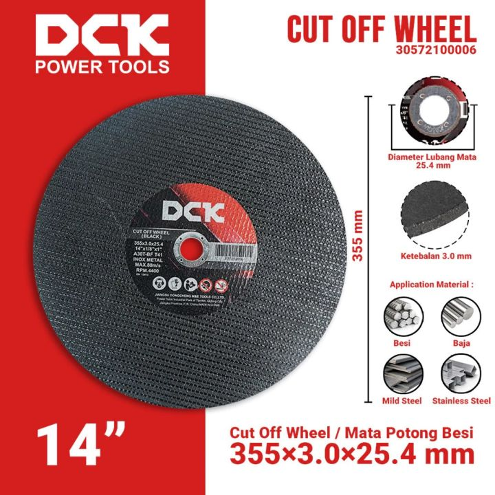 DCK - MATA POTONG BESI - 14'' (355x3.0x25.4)