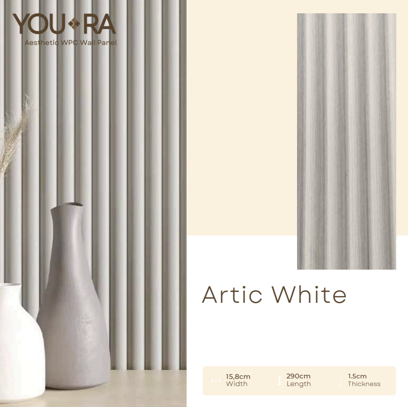 YOURA - WPC PANEL WA SERIES - ARTIC WHITE - 16,8 CM X 290 CM