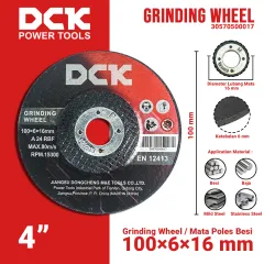 DCK - MATA GERINDA POLES 4" 100X6X16