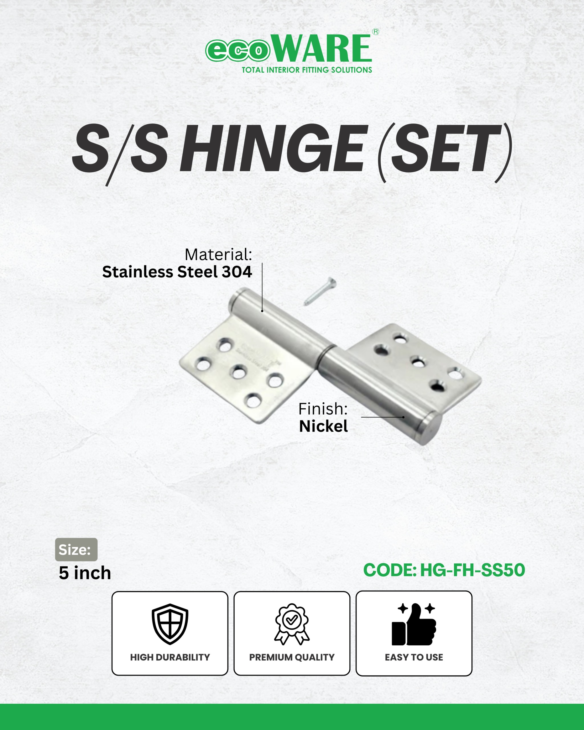 ECOWARE - S/S FLAG HINGE