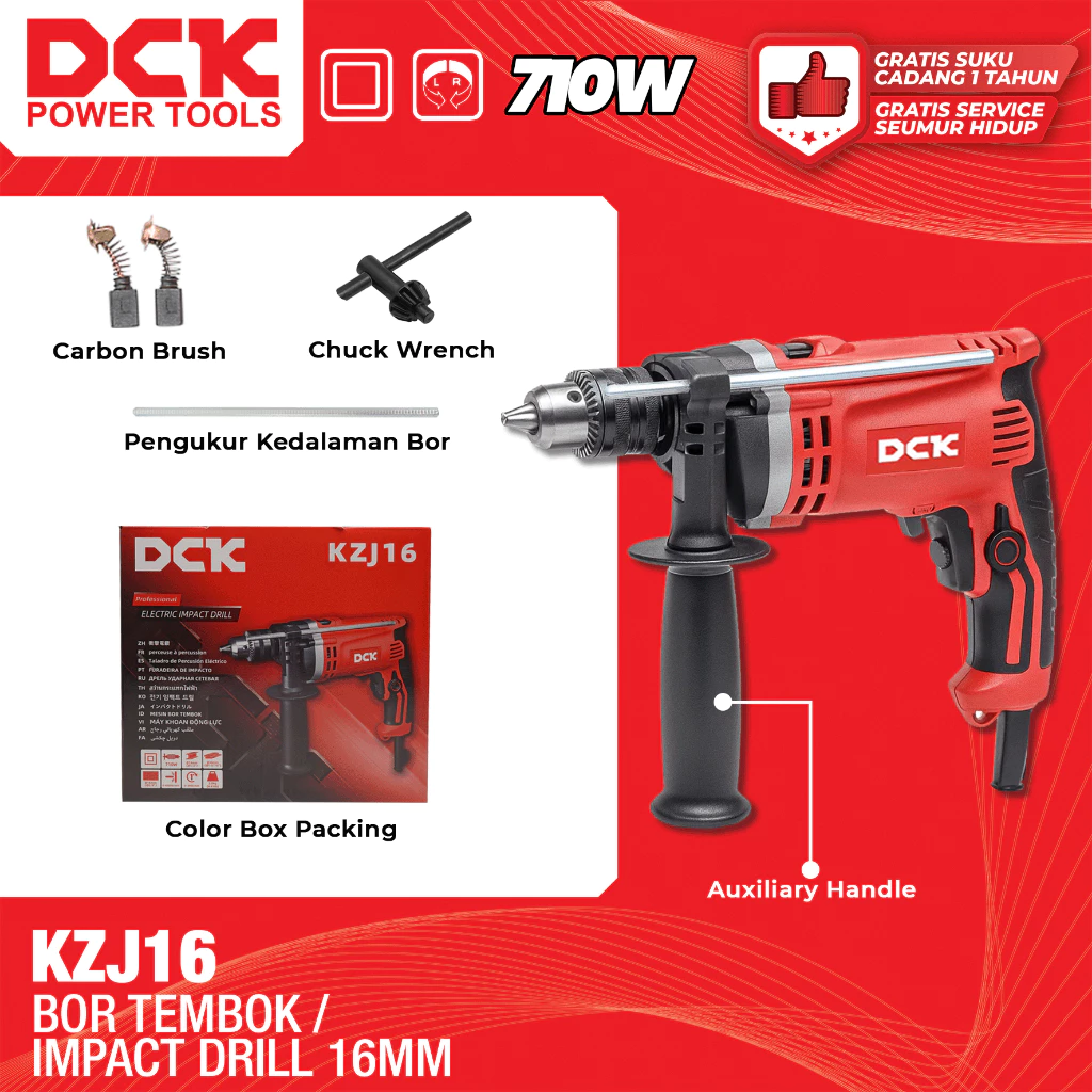 DCK - MESIN BOR IMPACT 16MM - KZJ16