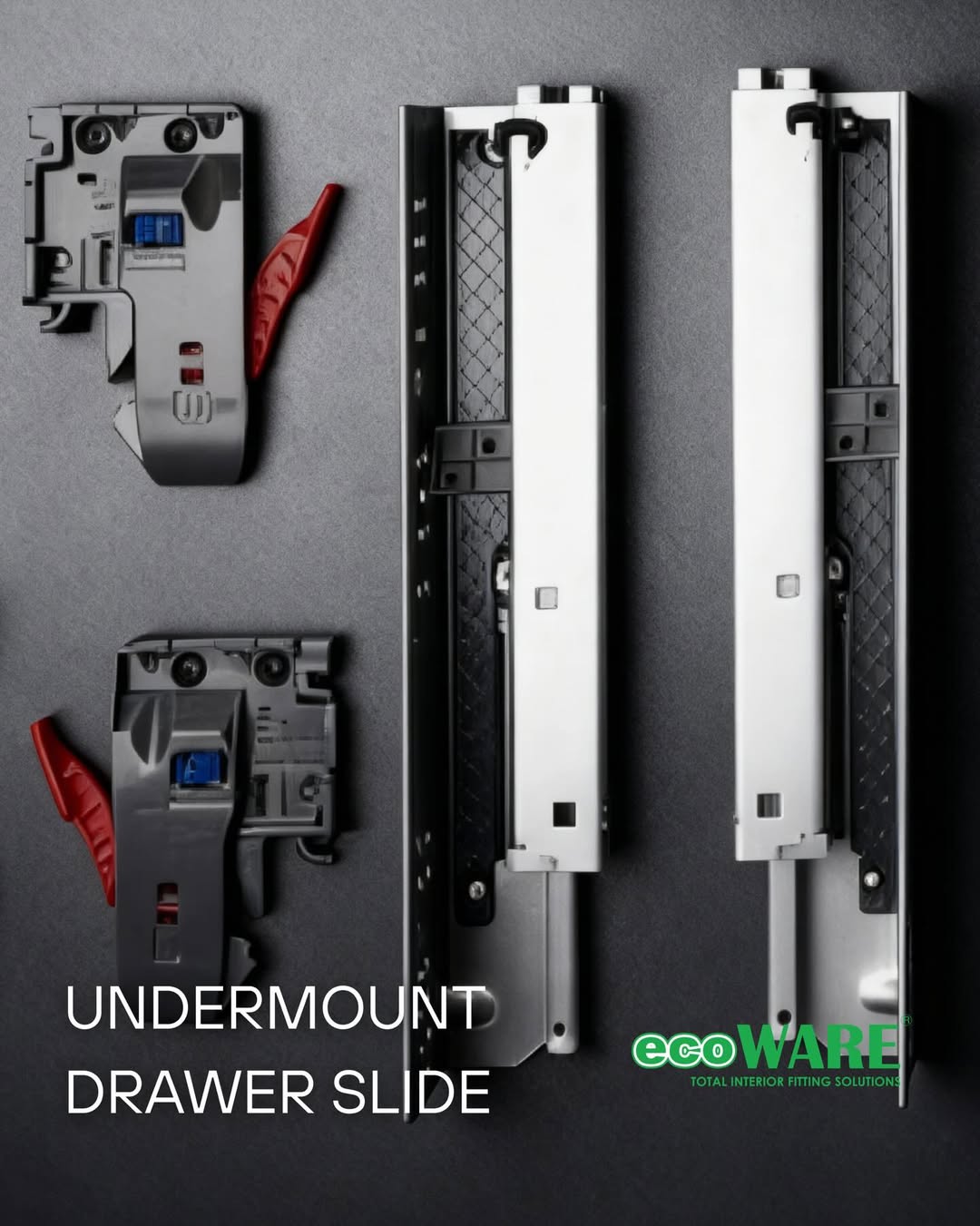 ECOWARE - REL TANDEM SOFTCLOSE FULL EXT WITH CLIP ON