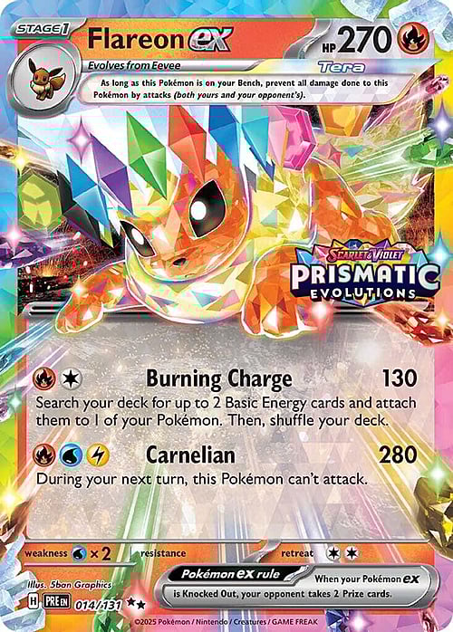 Flareon ex PRE014 Stamped (Sealed)