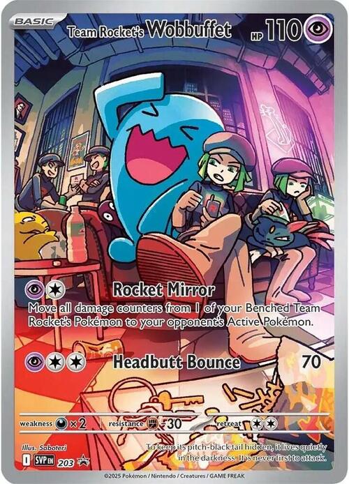 Wobbuffet del Team Rocket SVP203 (SEALED)