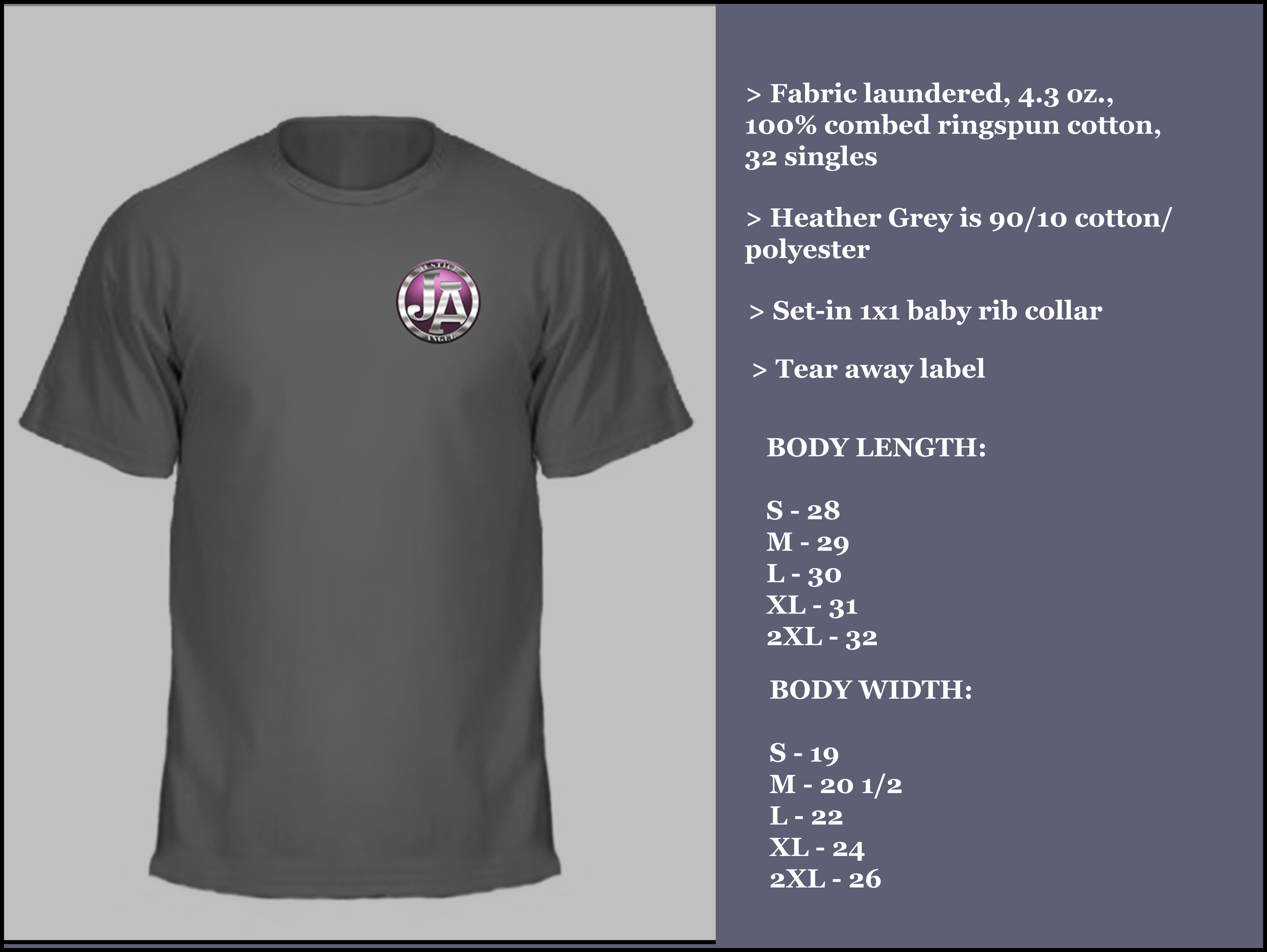 JA Logo Men's Crew T-shirt