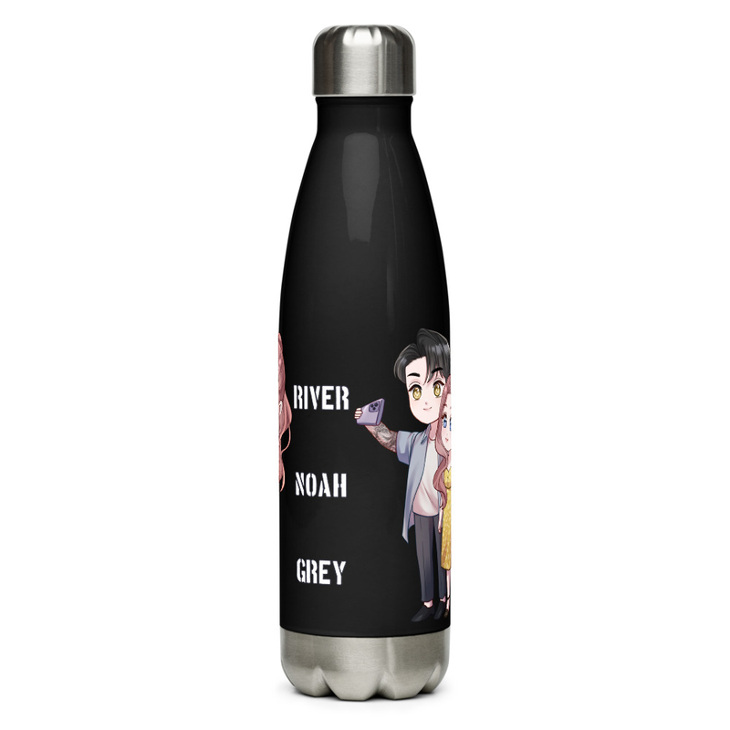 Stainless steel water bottle - River Noah Grey