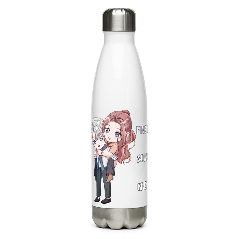 Stainless steel water bottle - River Noah Grey