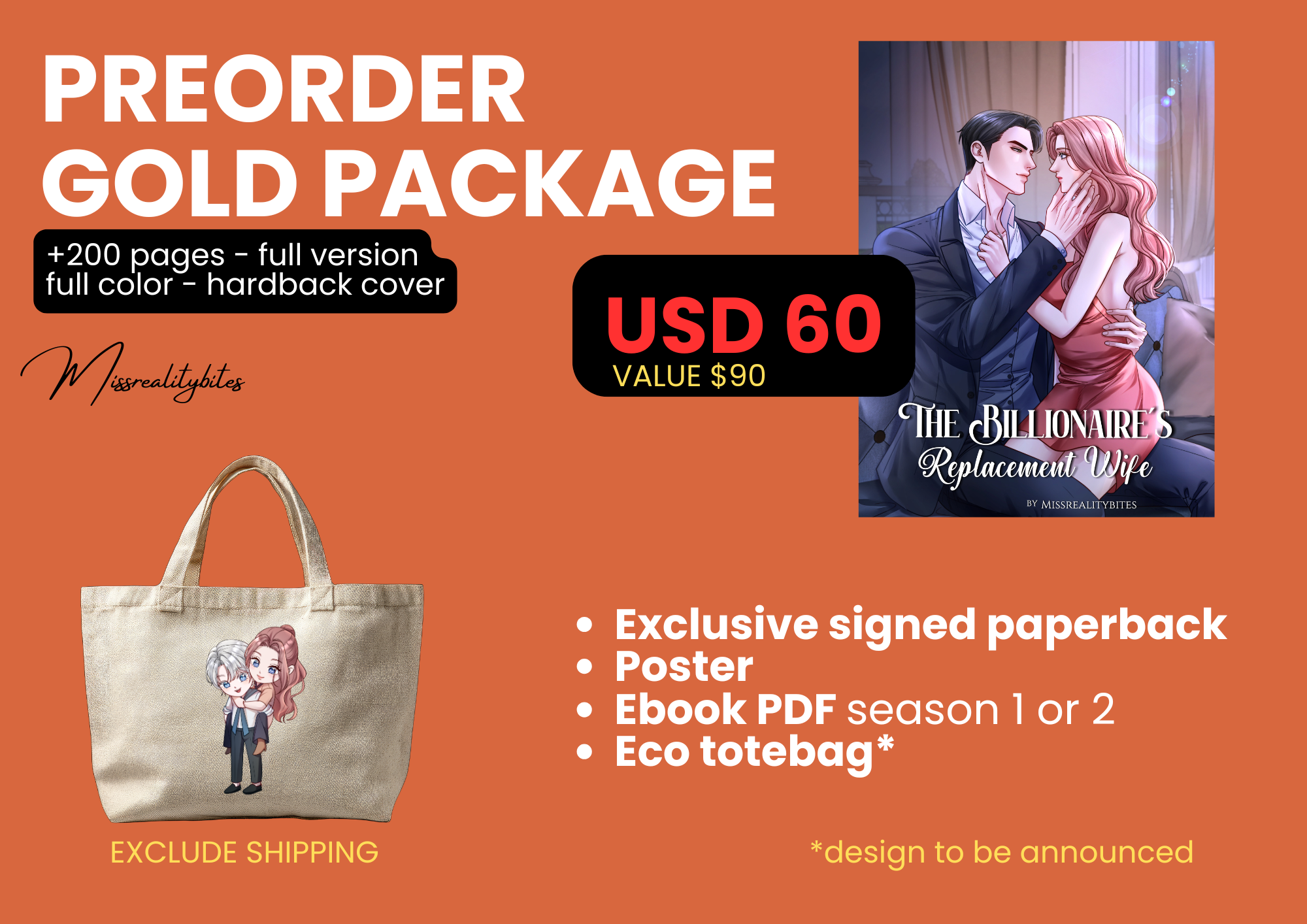 Preorder TBRW Gold Package - Book & Merch