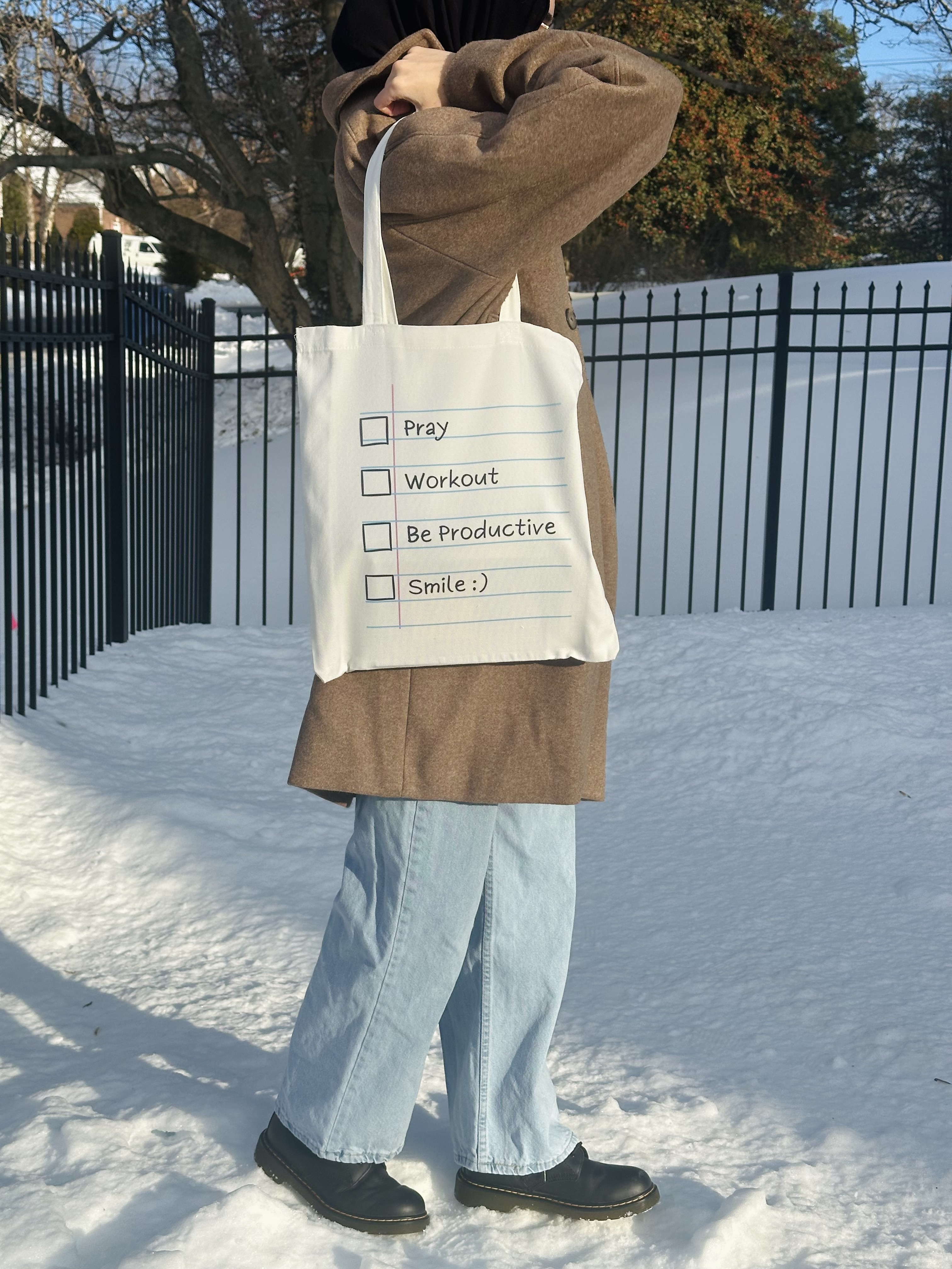 Motivational Checklist Tote Bag