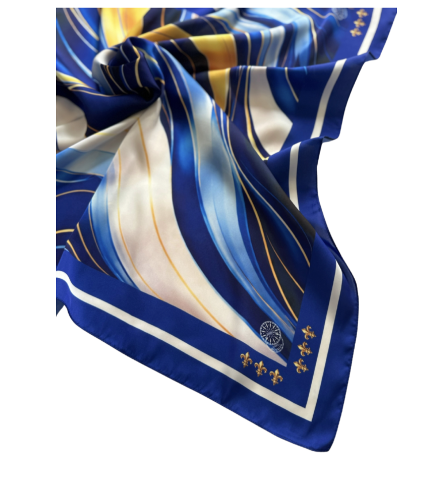 Heritage Scarf - Bosnian Blues