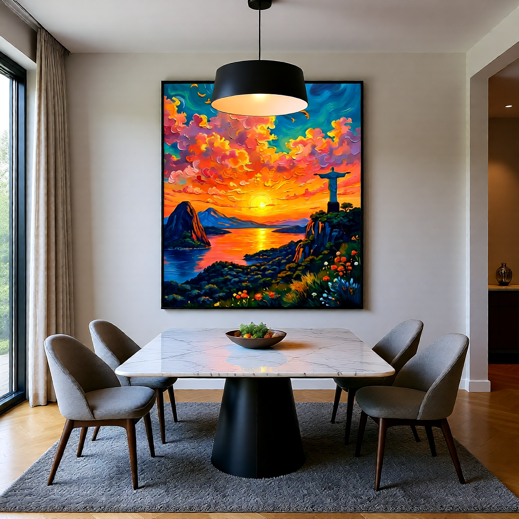 Christ the Redeemer Sunset 