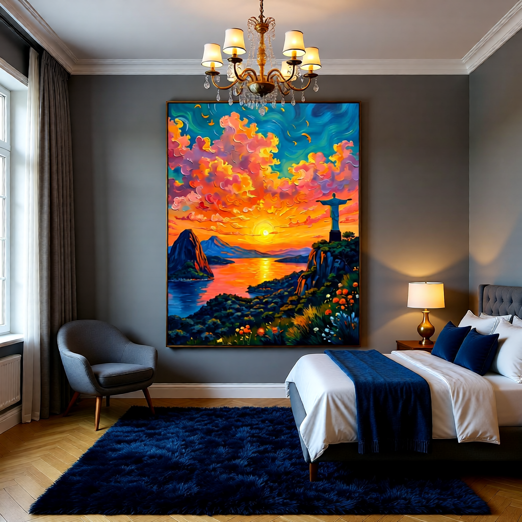 Christ the Redeemer Sunset 