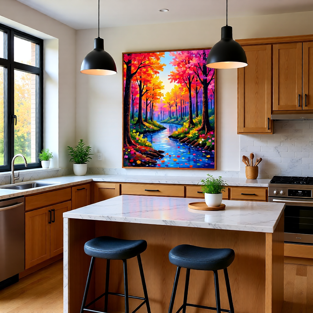 Autumn Dream Forest River 