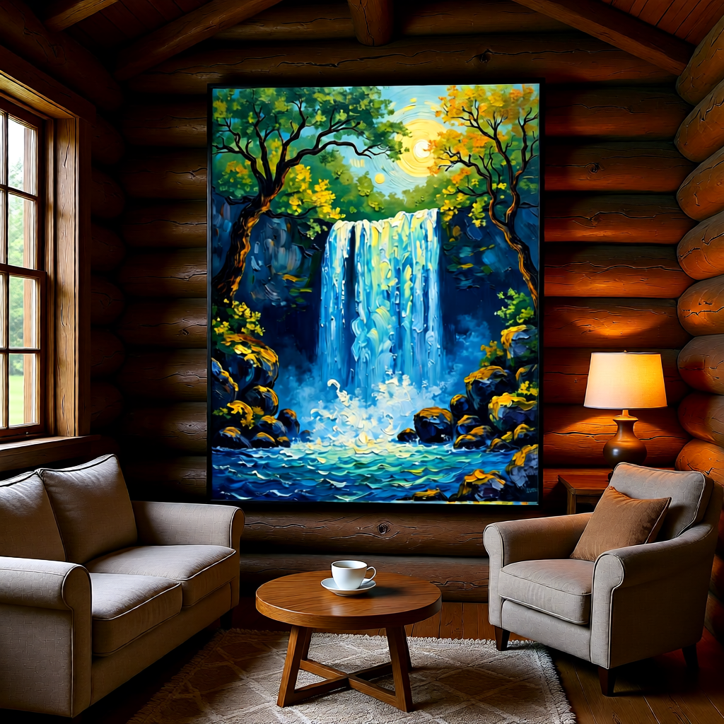 Dreamy Waterfall Glow